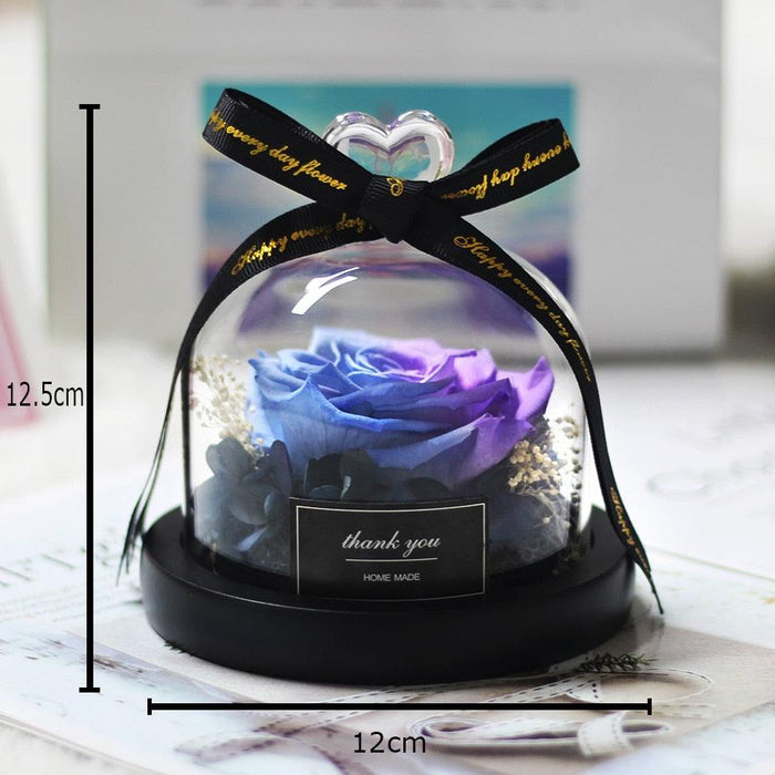 Enchanted Eternal Rose Glass Dome: Timeless Love and Elegance