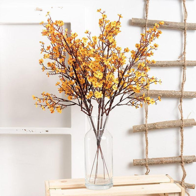 Customizable Vibrant Gypsophila Silk Flower Branches - Choose from 8 Stunning Colors for Your Unique Bouquet