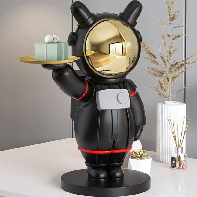 Galactic Astronaut Key Organizer: Stylish Space-Themed Decorative Tray for Home