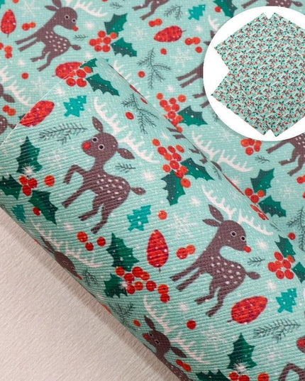 Festive Leather Crafting Kit: DIY Earrings and Bowknot Set