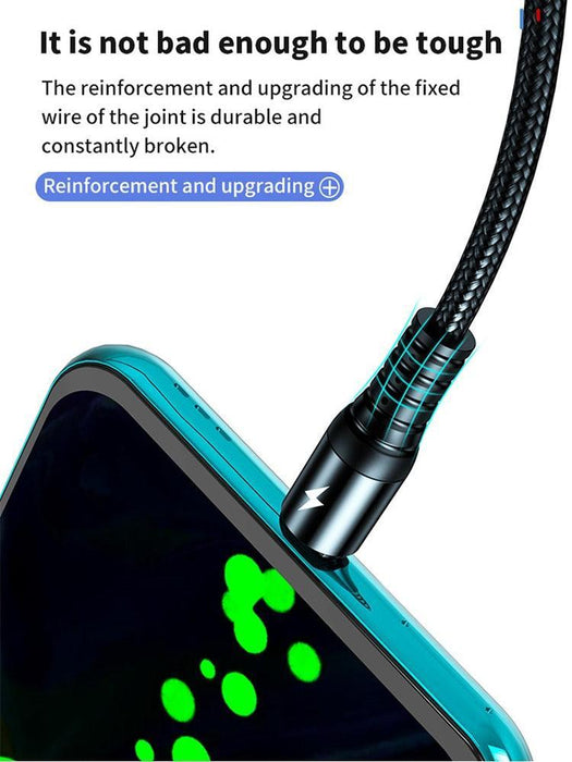 SuperCharge 3-in-1 USB Cable for Huawei, iPhone, and Samsung - Advanced Charging Solution