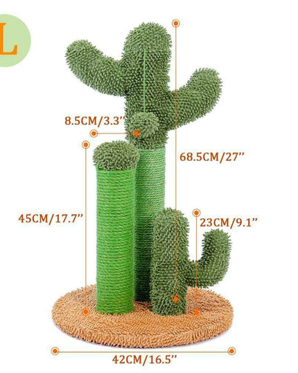 Elegant Cactus Cat Retreat - Luxurious Climber for Stylish Felines