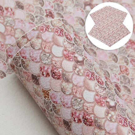 Chic Polka Dot Faux Leather Crafting Fabric