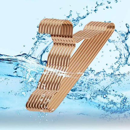 Vibrant 10-Pack Aluminum Alloy Hangers with Non-Slip Grip for Stylish Closet Organization