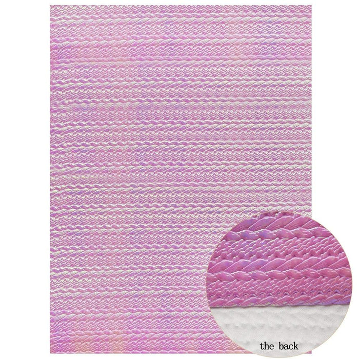 Pink Sparkle Leather Craft Kit - Snake Textured Luxury Set