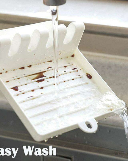 Stylish Kitchen Utensil Organizer with Spoon Rest and Spatula Holder