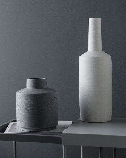 Scandinavian Elegance: Artisanal Ceramic Vase for Modern Interiors