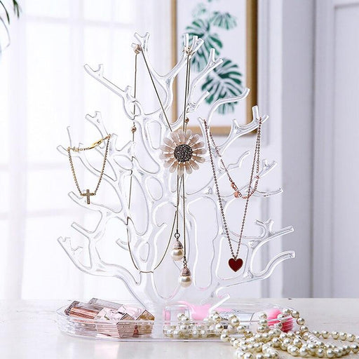 Oceanic Coral Jewelry Storage Tree Stand with Antler Tree Stand
