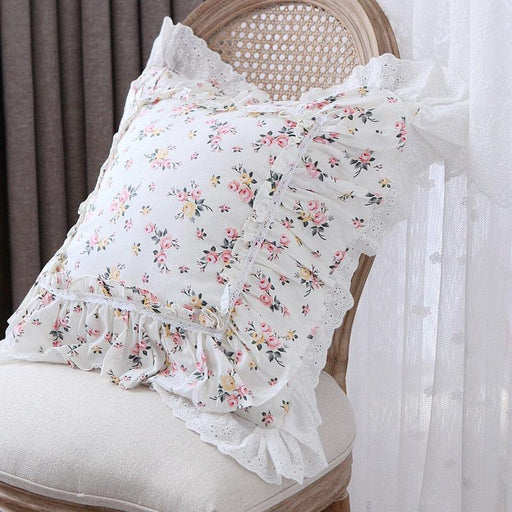 Elegant Lace-Trimmed Pillow Sham for a Stylish Home Sanctuary