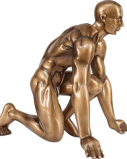 Sophisticated Bronze Resin Art Piece for Stylish Home Décor