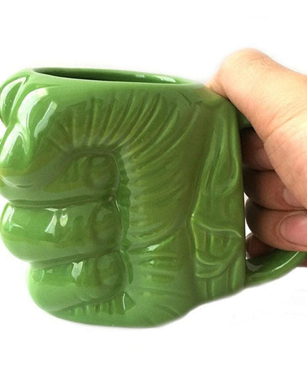 Hulk Smash! 3D Green Fist Anime Mug - Unique Ceramic Hot Drink Cup