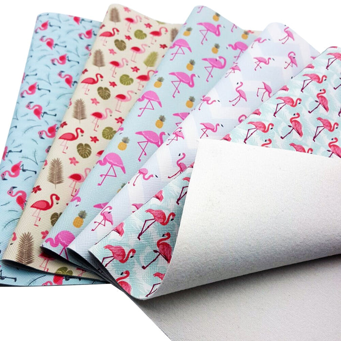 Whimsical Animal Print Faux Leather Sheets for Stylish Handbag Crafting