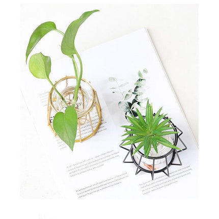 Nordic Elegance Handblown Glass Vase - Chic Decor Accent