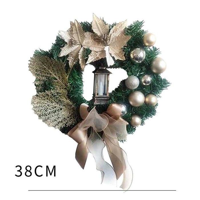 Festive DIY Christmas Wreath Kit with Pine Cones, Berries, and Rattan for Holiday Home Decor