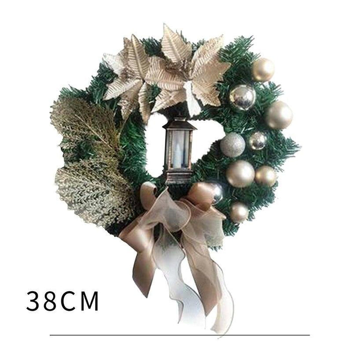 Rustic Christmas Wreath Making Kit with Pine Cones and Berry Accents