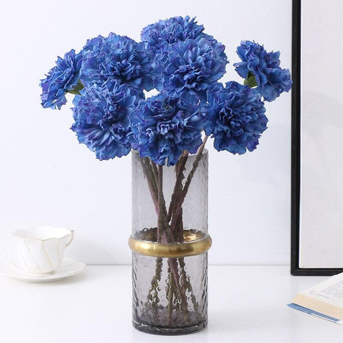 10pcs Real Touch Silk Carnation Branch Simulation Fake Flowers Party Decoration