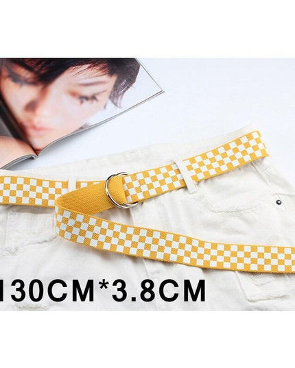 Trendy Unisex Harajuku Letter Printed Canvas Belt - Essential Accessory for Style Aficionados