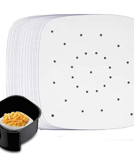 Sustainable 100-Count 9-Inch Square Air Fryer Parchment Liners