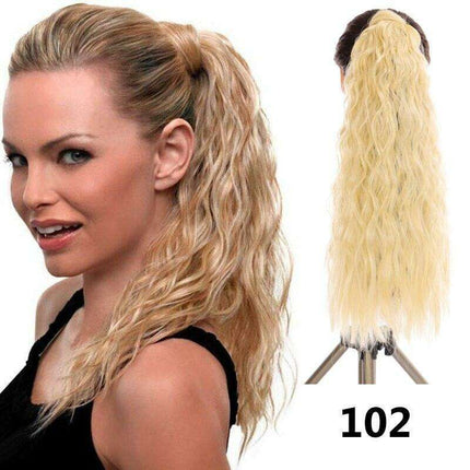 Transformative 24-Inch Magic Sticker Ponytail Extension