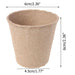 Organic Nursery Paper Peat Pots for Healthy Seedling Growth