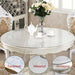 Transparent Glass Round Table Mats: Stylish PVC Set for Home Protection