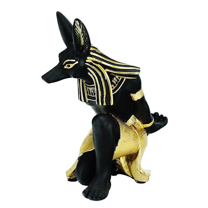 Anubis Wine Rack Sculpture - Stunning Resin Art Piece for Wine Connoisseurs and Culture Enthusiasts