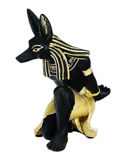 Anubis Wine Rack Sculpture - Stunning Resin Art Piece for Wine Connoisseurs and Culture Enthusiasts