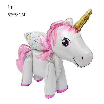 Enchanted Unicorn Number Balloon Set for Joyful 1-4 Year Celebrations