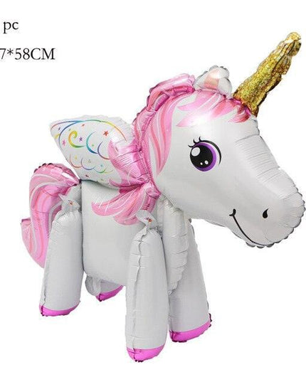 Enchanted Unicorn Number Balloon Set for Joyful 1-4 Year Celebrations