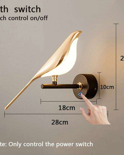 Elegant Gold Rotating LED Wall Lamp - Modern Lighting Solution for Bedrooms