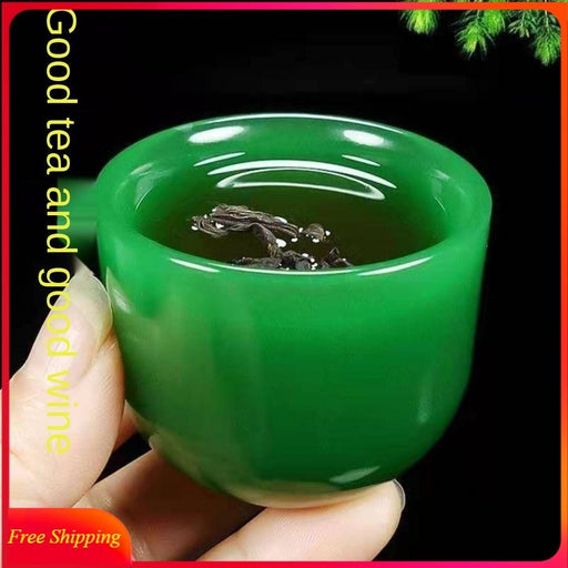 Jade Tea Cup Master Set with Health Benefits