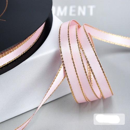 50Yards Shiny Satin Ribbon for Craft - Sparkling Glitter Ribbon in Various Shades