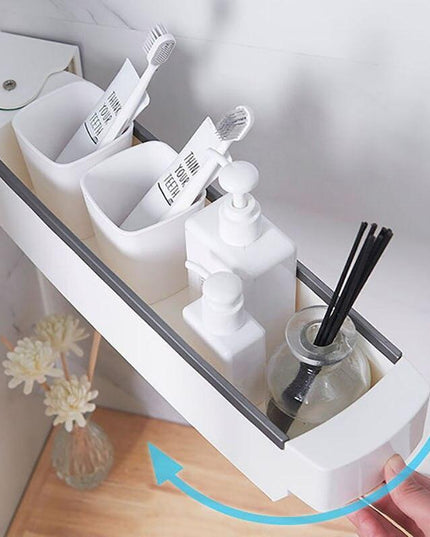360° Rotating Wall-Mount Storage Organizer for Effortless Space Management