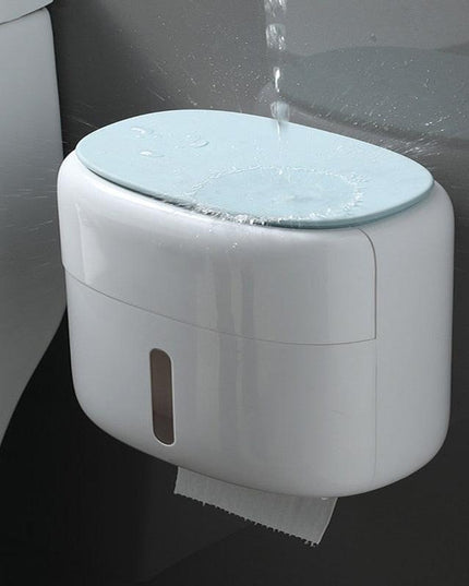 Bathroom Organizer with Phone Holder and Quick-Change Toilet Paper Feature