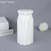 Nordic Inspired White and Pink Plastic Vase Duo - Chic Home Decor Accent