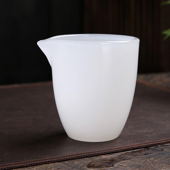 Tranquil Jade Porcelain Harmony: Handcrafted Kung Fu Tea Set