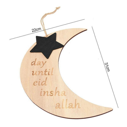 Chic Wooden Eid Mubarak Decoration: Celebrate in Elegance