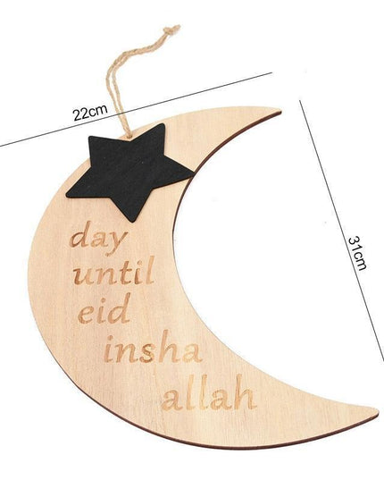 Chic Wooden Eid Mubarak Decoration: Celebrate in Elegance