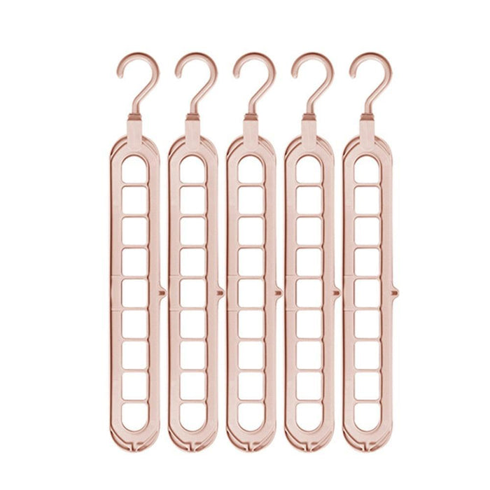 Chic Circular 9-Hole Plastic Closet Organizer