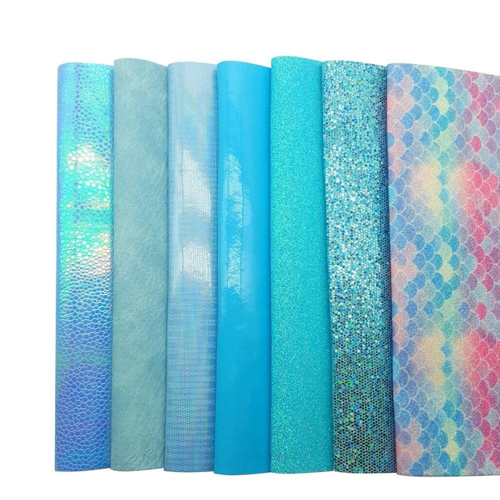 Ocean Blue Glitter Fabric: Sparkling Elegance for Stylish Creations
