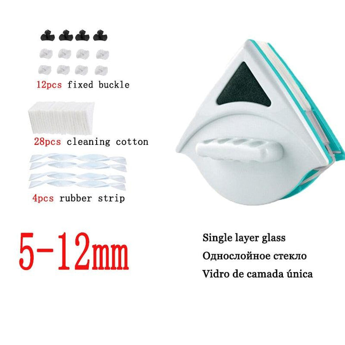Efficient Magnetic Glass Cleaning Tool with Safety Rope: Perfect for Double-Glazed Windows
