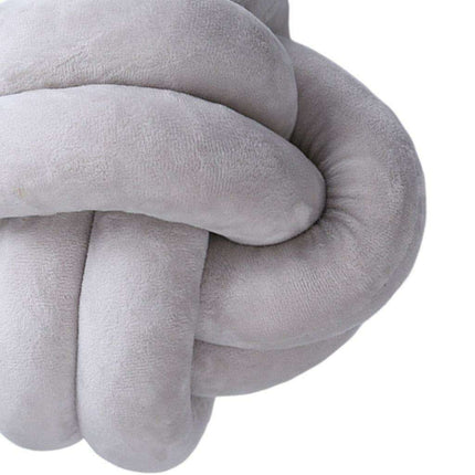 Delightful Handcrafted Emerald Knot Pillow - Luxurious Plush Accent for Every Space