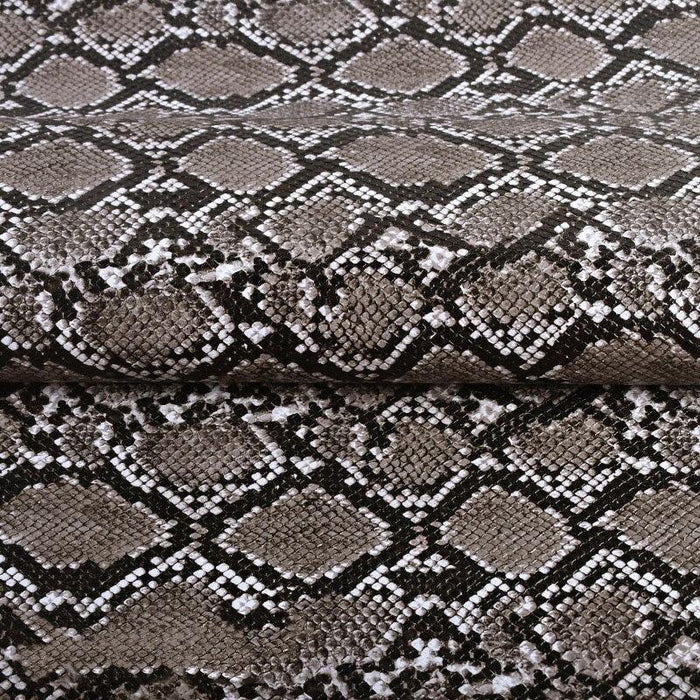 Snake Skin Textured Synthetic Leather Fabric for Crafting - 25*34cm