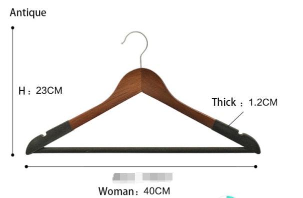 Luxurious Velvet-Flocked Lotus Wood Hangers - Available in 5 or 10 Packs for Elegant Closet Organization