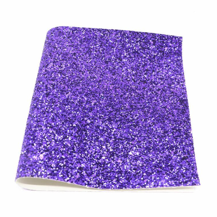 Glimmering Glitter Faux Leather Crafting Sheets - 21CM*29CM