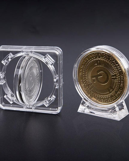 Deluxe Acrylic Showcase for 4cm Commemorative Coins - Protect and Present Your Treasures