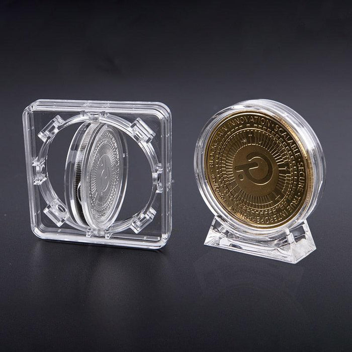 4cm Acrylic Coin Display Case Transparent Box Commemorative Medal Protection Box Coin protection box - Très Elite