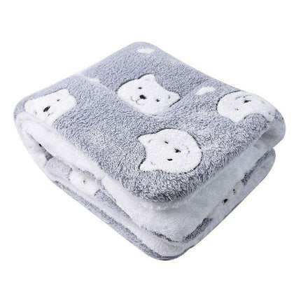 Plush Coral Velvet Pet Blanket - Ultimate Comfort for Dogs and Cats