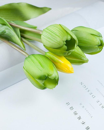 Elegant Silicone Tulip Collection: 5 Realistic Artificial Flowers for Timeless Decor