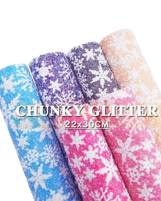 Sparkling Winter Wonderland Leather Crafting Sheets - Essential for DIY Projects